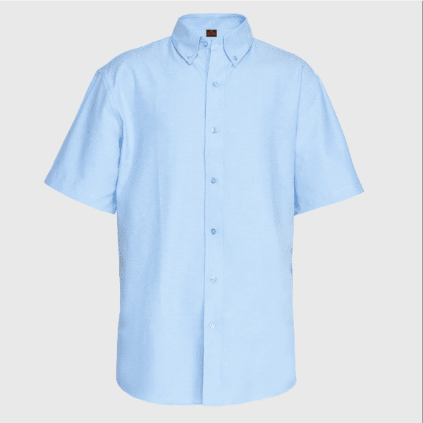 Camisa Oxford Hombre Bolsillo suelto Manga Corta