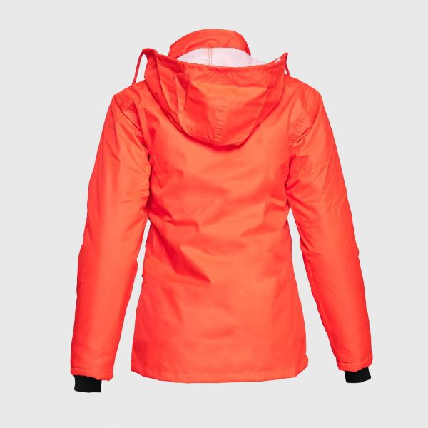 Parka Guardia Mujer Alta Visibilidad Rojo