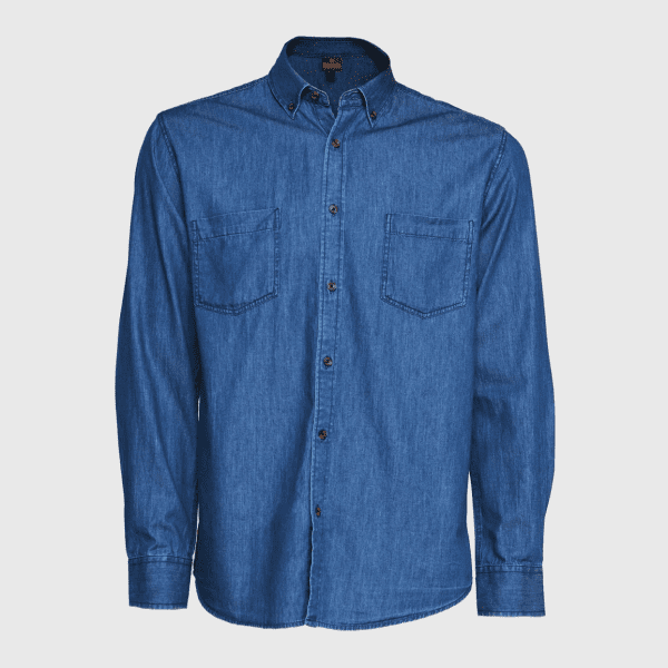 Camisa Denim Comfort Hombre 100% Algodón