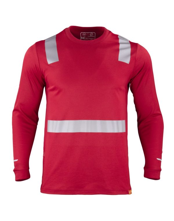 Polera Dryf Fil C/Reflectiva M/Larga 60%Algo 40%