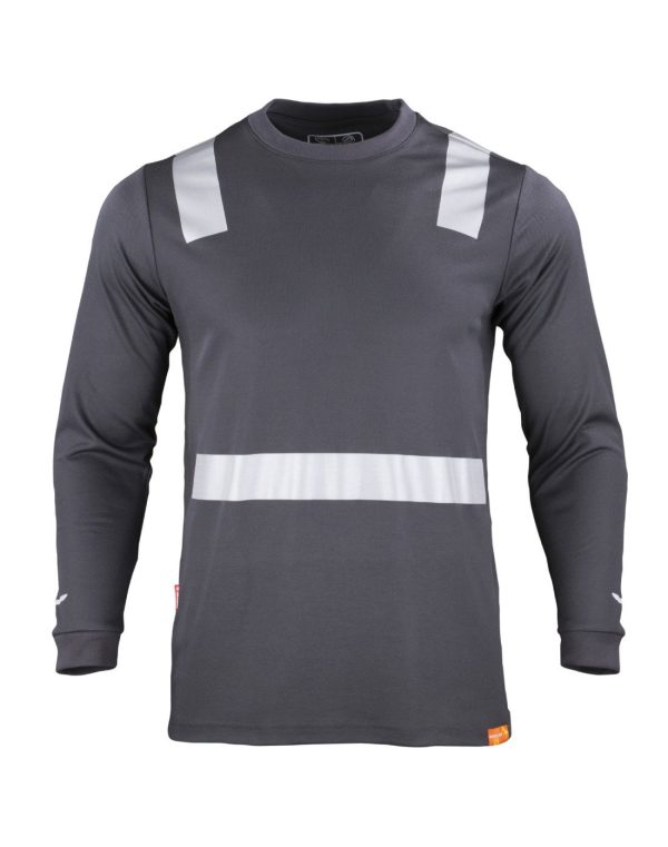 Polera Dryf Fil C/Reflectiva M/Larga 60%Algo 40%