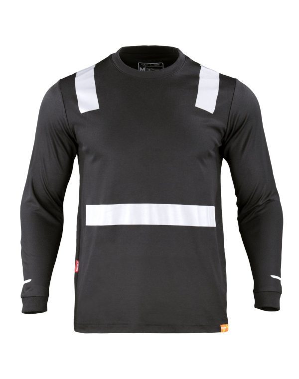 Polera Dryf Fil C/Reflectiva M/Larga 60%Algo 40%