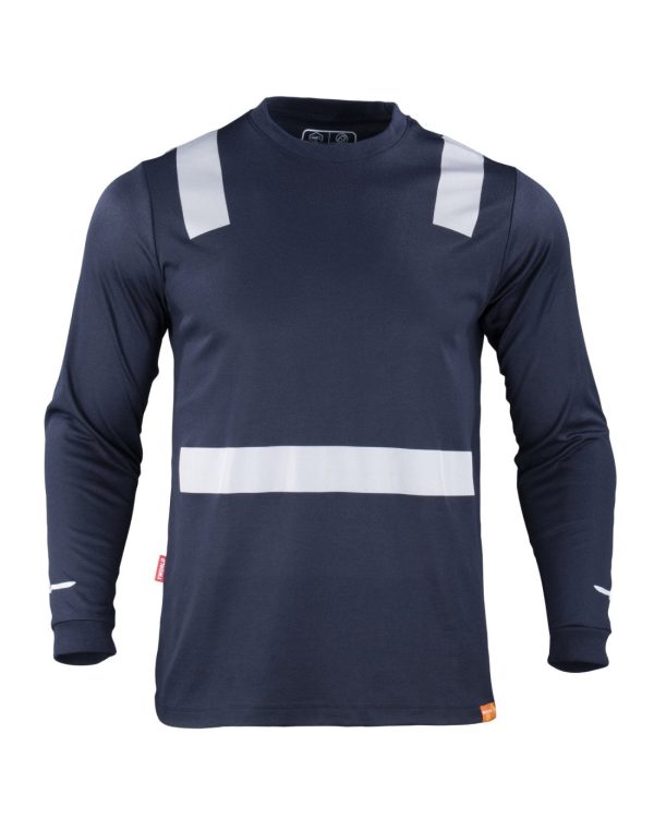 Polera Dryf Fil C/Reflectiva M/Larga 60%Algo 40%